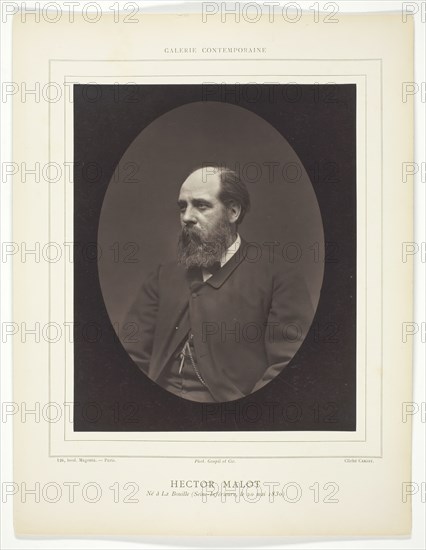 Hector Malot, c. 1876. Creator: Etienne Carjat.