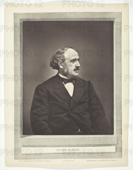 Jules Simon, c. 1876. Creator: Etienne Carjat.