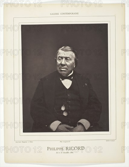 Philippe Ricord, c. 1876. Creator: Etienne Carjat.