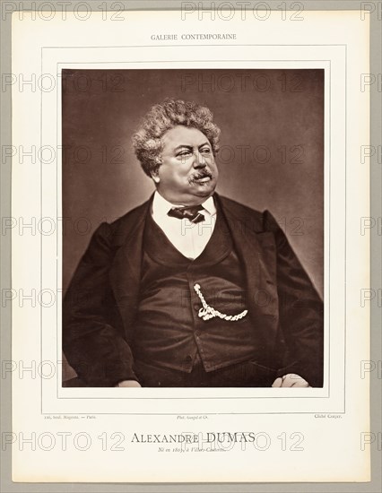 Alexandre Dumas (French novelist and playwright, 1802-1870), c. 1876. Creator: Etienne Carjat.