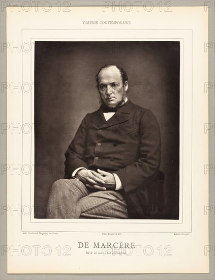 Émile Deshayes de Marcère (French politician, 1828-1918), c. 1876. Creator: Etienne Carjat.