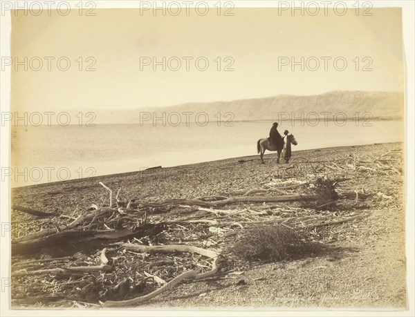 Mer Morte et Montagnes de Judée. Palestine(The Dead Sea and the Mountains of Judea, Palestine), 1875 Creator: Felix Bonfils.