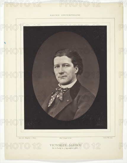 Victorien Sardou (French playwright, 1831-1908), c. 1876. Creator: Ferdinand J. Mulnier.