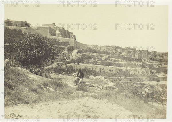 Bethlehem, with the Church of the Nativity, 1857. Creator: Francis Frith.