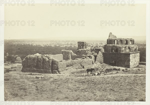 Distant View of Damascus, 1857. Creator: Francis Frith.