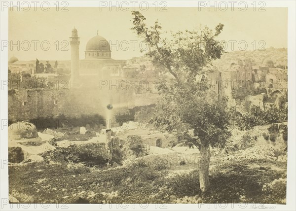 The Mosque of Omar, Jerusalem, 1857. Creator: Francis Frith.