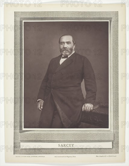 Sarcey, c. 1876. Creator: Franck.