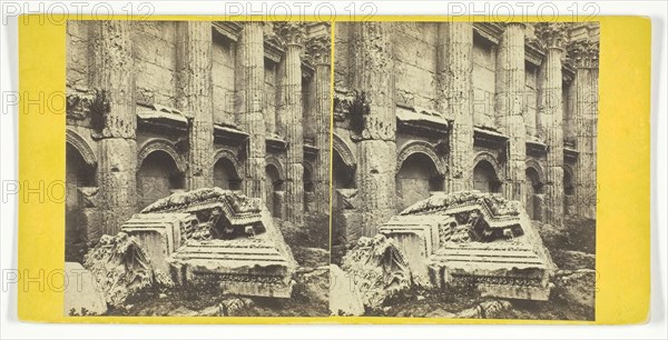 Baalbek - Temple of Jupiter, 1860/90. Creator: Frank Mason Good.