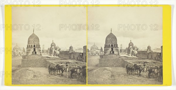 Egypt - Cairo, Tombs of the Caliphs, 1869. Creator: Frank Mason Good.