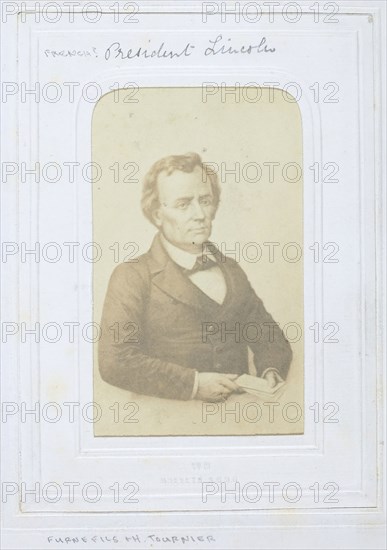 Untitled [Abraham Lincoln?], 1860-69.  Creators: Henri Alexis Omer Tournier, Charles Paul Furne.