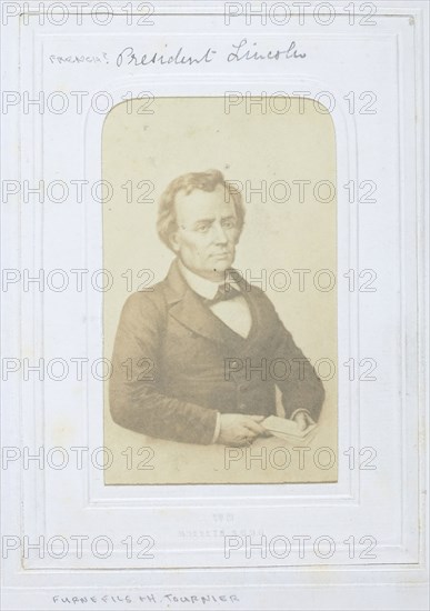 Untitled [Abraham Lincoln?], 1860-69.  Creators: Henri Alexis Omer Tournier, Charles Paul Furne.