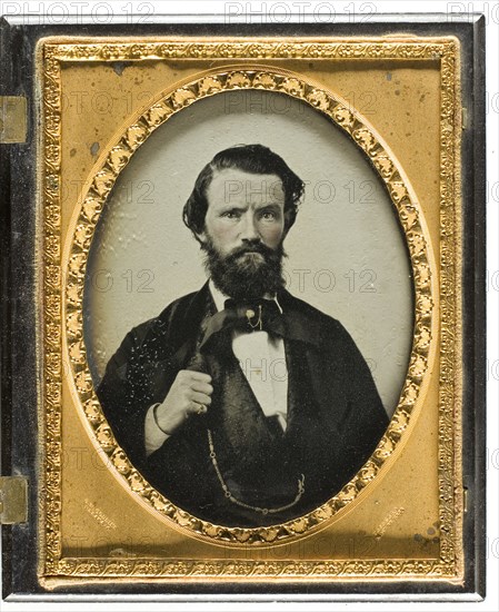 Untitled [bearded man], 1856/79. Creator: G. W. Collins.
