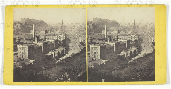 Edinburgh, from the Calton Hill, Mid 19th century. Creator: George Washington Wilson.