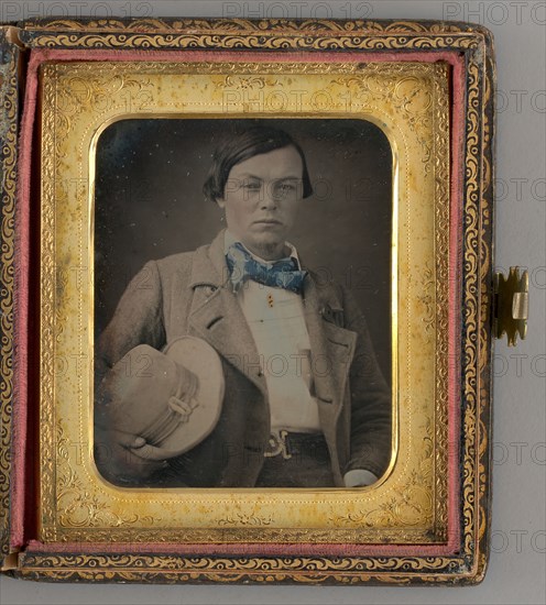 Untitled (Portrait of a Boy Holding a Hat), 1854. Creator: George Howard Johnson.