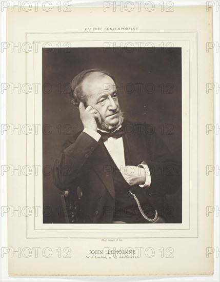 John Lemoinne, [French journalist, diplomat and politician], c. 1880.  Creator: Goupil and Co.