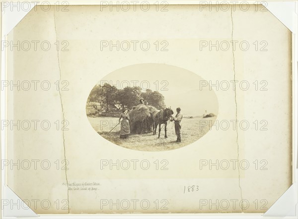 On the Slopes of Cader-Idris, The Last Load of Hay, 1883. Creator: Henry Peach Robinson.