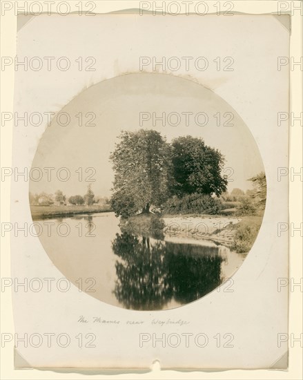 Untitled [The Thames near Weybridge], c. 1856.  Creator: Henry White.