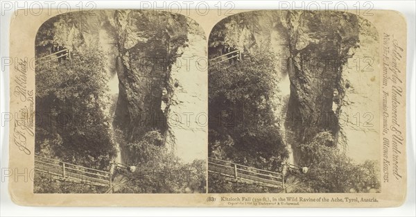 Kitzloch Fall in the Wild Ravine of the Ache, Tyrol, Austria, 1898. Creator: J F Jarvis.