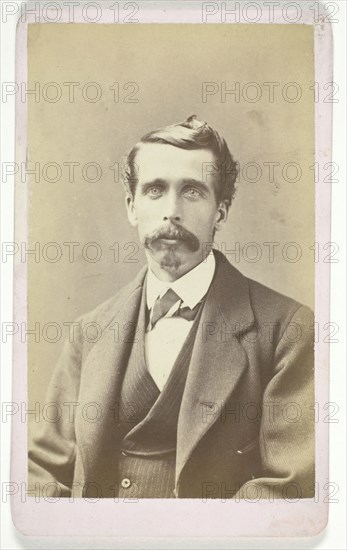 Untitled (Portrait of Man with Large Mustache), 1850/99. Creator: James W. Turner.