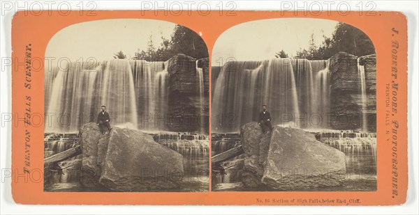 Section of High Falls. below East Cliff, late 19th century. Creator: J. Robert Moore.