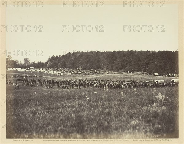 Battery A, Fourth U.S. Artillery, Robertson's Brigade, February 1864. Creator: James Gardner.