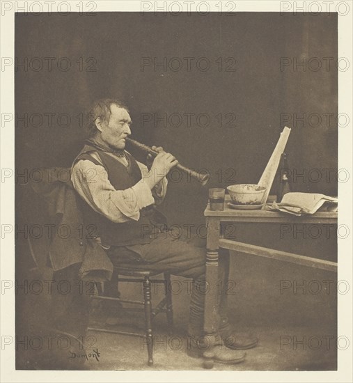 Clarionet Player, c. 1897. Creator: John E. Dumont.