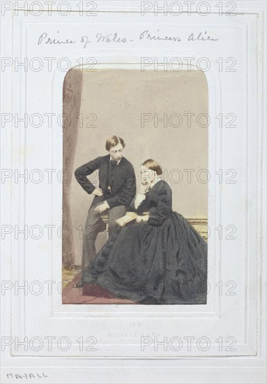 Prince of Wales and Princess Alice, 1860-69. Creator: John Jabez Edwin Mayall.