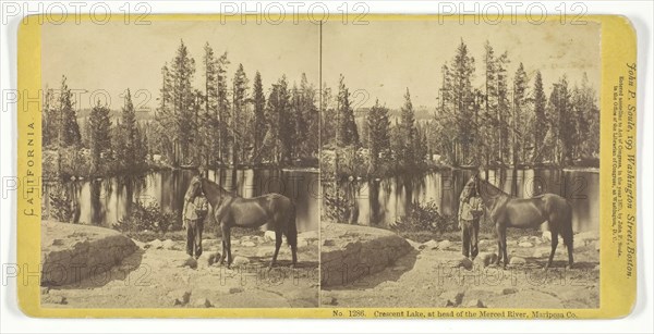 Crescent Lake, at head of the Merced River, Mariposa Co., 1870. Creator: John P. Soule.