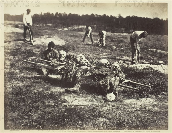 A Burial Party, Cold Harbor, Virginia, April 1865. Creator: John Reekie.