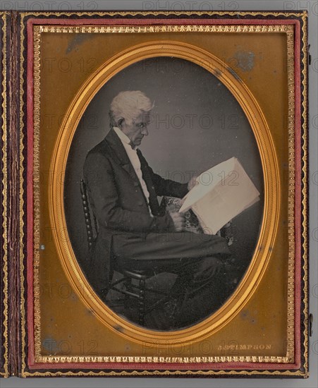Untitled (possibly 'Honest John' Davis, Governor of Massachusetts), 1857. Creator: John Stimpson.