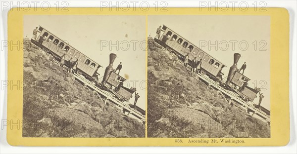 Ascending Mt. Washington, 1855/75. Creators: Kilburn Brothers, BW Kilburn.