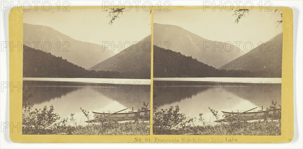 Franconia Notch from Echo Lake, 1855/75. Creators: Kilburn Brothers, BW Kilburn.