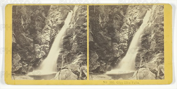 Glen Ellis Falls, 1855/75. Creators: Kilburn Brothers, BW Kilburn.