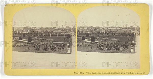 View from the Agricultural Grounds, Washington, D.C., 1855/75. Creators: Kilburn Brothers, BW Kilburn.