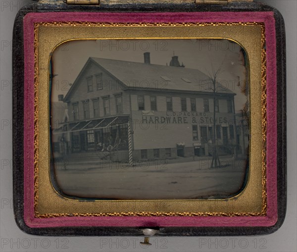 Untitled (Commercial Building, Bridgewater, Massachusetts), 1855. Creator: L. Bradford Howard.