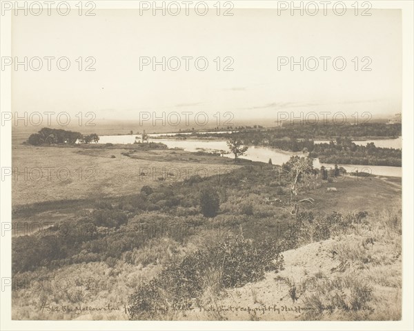 The Yellowstone from Pompey's Pillar, c. 1906. Creator: Laton Alton Huffman.