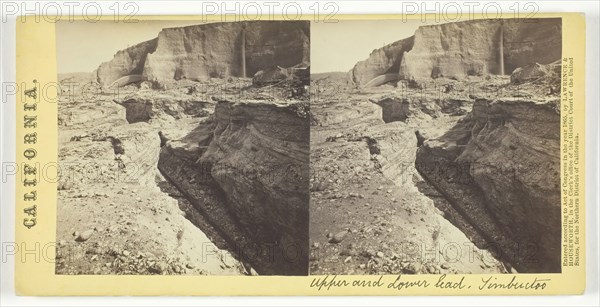 Upper and Lower lead, Timbuctoo, California, 1865. Creator: Lawrence & Houseworth.