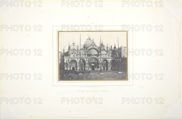 Eglise de St. Marc à Venise, 1851. Creator: Louis-Désiré Blanquart-Evrard.