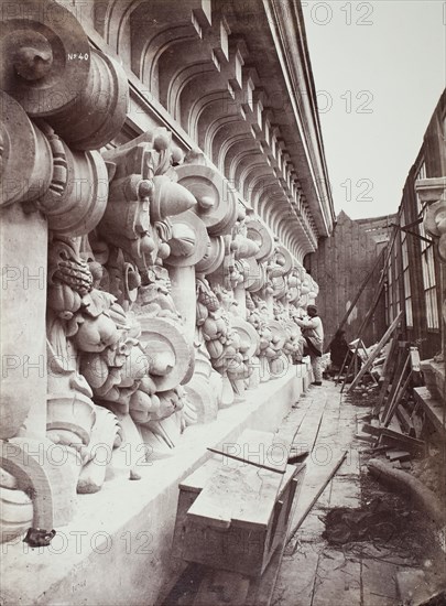 Stage Frieze and Cornice, c. 1870. Creator: Louis-Emile Durandelle.