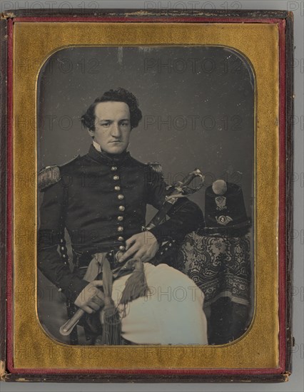 Untitled (Portrait of a Seated Man), 1855. Creator: Marcus Aurelius Root.