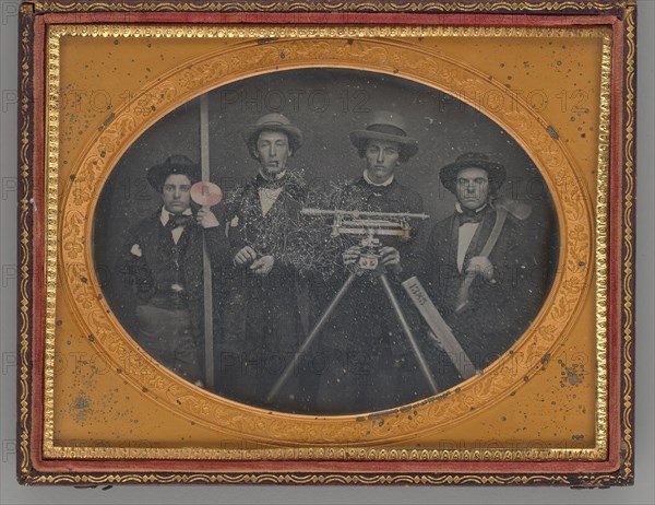 Untitled (Group Portrait of Surveyors), 1855. Creator: McDonell & Co..