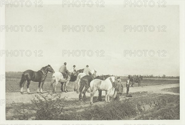 Homewards from Plough, c. 1889, printed October 1889. Creator: Joseph Gale.