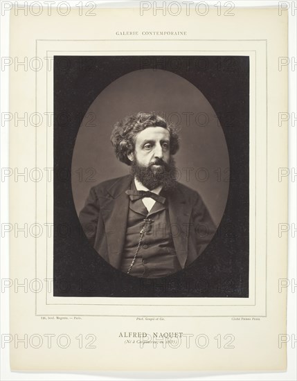 Alfred Naquet (French chemist and politician, 1834-1916), c. 1876. Creator: Pierre Petit.