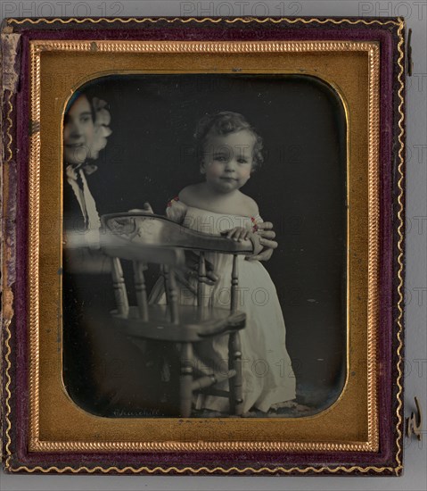 Untitled (Portrait of a Woman and a Girl), 1852. Creator: R. Emmert Churchill.