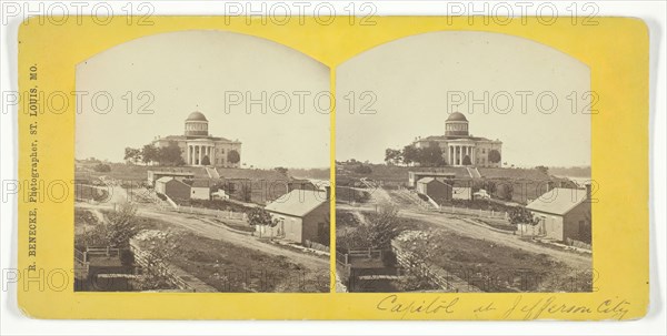 Capitol at Jefferson City, late 19th century. Creator: Robert Benecke.