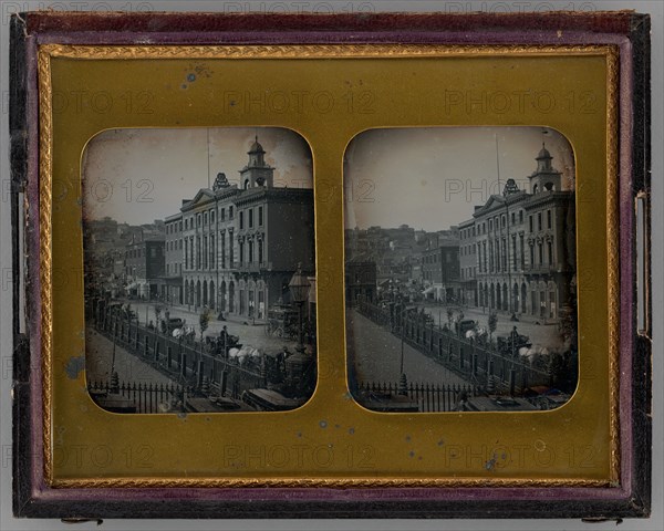 Untitled (Portsmouth Square, San Francisco), 1853. Creator: Robert H. Vance.