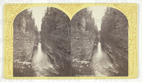 The Grand Flume, Ausable Chasm, 1870/76. Creator: Seneca Ray Stoddard.