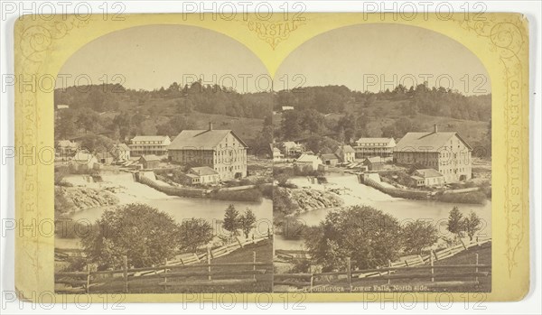 Ticonderoga - Lower Falls, North Side, 1870/76. Creator: Seneca Ray Stoddard.