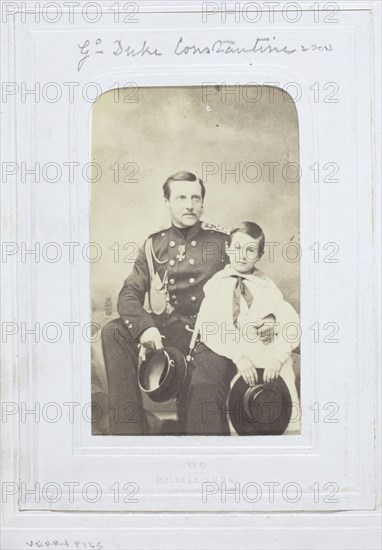 Grand Duke Constantine and Son, 1860-69. Creator: Verry Fils.