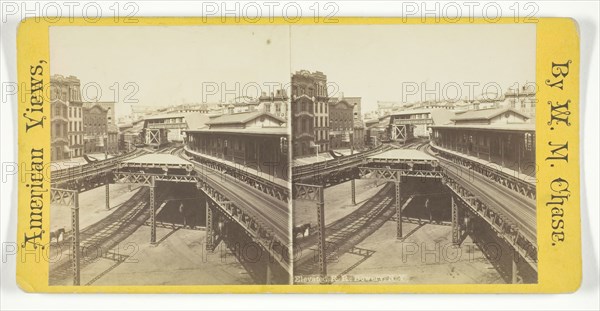 Elevated R.R. Bowery, N.Y., late 19th century. Creator: W. M. Chase.